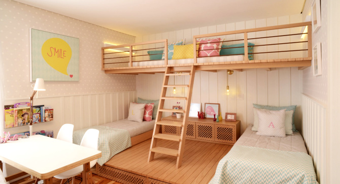 Um quarto para duas irm u00e3s nara maitre design e estampas # Decoração De Quarto Pequeno Para Duas Irmãs Um quarto para duas irm u00e3s nara maitre design e estampas # Decoração De Quarto Pequeno Para Duas Irmãs